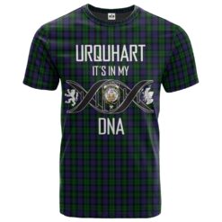 Urquhart 02 Clan DNA In Me Tartan Crest T-Shirt