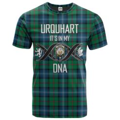 Urquhart Ancient Clan DNA In Me Tartan Crest T-Shirt