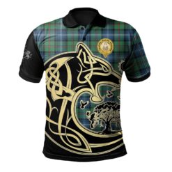 Urquhart Ancient Clan Polo Shirt Viking Wolf