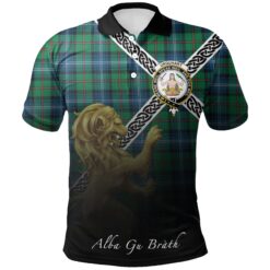 Urquhart Ancient Polo Shirts Tartan Crest Celtic Scotland Lion