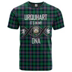Urquhart Broad Red Ancient Clan DNA In Me Tartan Crest T-Shirt