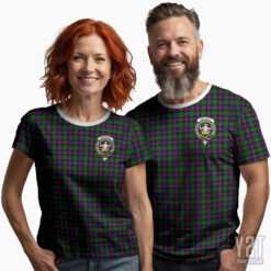 Urquhart Scottish Tartan T-shirt with Crest – Authentic Clan Apparel