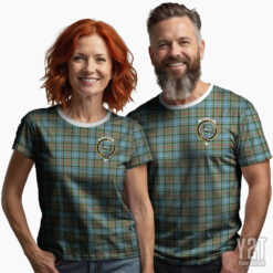 Walkinshaw Scottish Tartan T-shirt with Crest – Authentic Clan Apparel