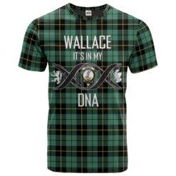 Wallace Hunting Ancient Clan DNA In Me Tartan Crest T-Shirt