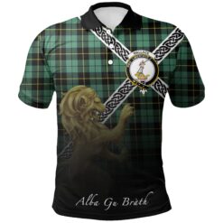 Wallace Hunting Ancient Polo Shirts Tartan Crest Celtic Scotland Lion