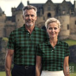 Wallace Hunting Ancient Scottish Clan Tartan Polo Shirt - Authentic Heritage Apparel