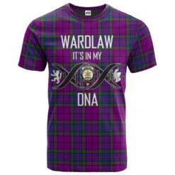 Wardlaw Modern Clan DNA In Me Tartan Crest T-Shirt