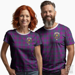 Wardlaw Scottish Tartan T-shirt with Crest – Authentic Clan Apparel