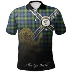 Watson Ancient Polo Shirts Tartan Crest Celtic Scotland Lion
