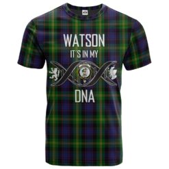 Watson Clan DNA In Me Tartan Crest T-Shirt