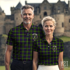 Watson Clan Tartan Polo with Crest - Authentic Scottish Apparel