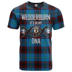 Wedderburn Clan DNA In Me Tartan Crest T-Shirt