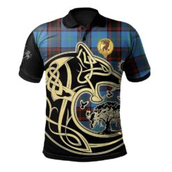 Wedderburn Clan Polo Shirt Viking Wolf