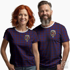 Wedderburn Scottish Tartan T-shirt with Crest – Authentic Clan Apparel