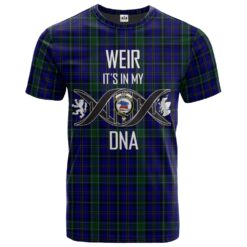 Weir Clan DNA In Me Tartan Crest T-Shirt