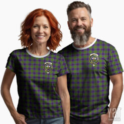Whitelaw Scottish Tartan T-shirt with Crest – Authentic Clan Apparel