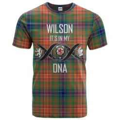 Wilson Ancient Clan DNA In Me Tartan Crest T-Shirt