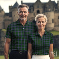 Wishart Hunting Scottish Clan Tartan Polo Shirt - Authentic Heritage Apparel