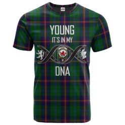 Young Clan DNA In Me Tartan Crest T-Shirt