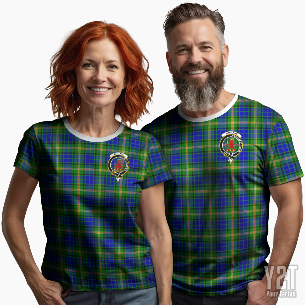 Maitland Scottish Tartan T-shirt with Crest – Authentic Clan Apparel