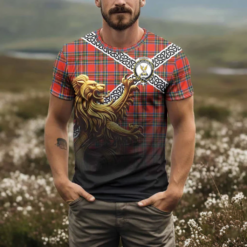Custom Scottish Lion Crest & Celtic Knot Tee – [Clan Name] Personalized Heritage T-Shirt